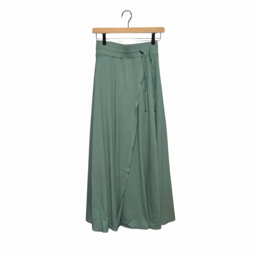Halara High Waisted Drawstring 2-in-1 Flowy Flare Maxi Casual Skirt Pockets XS - Picture 2 of 9